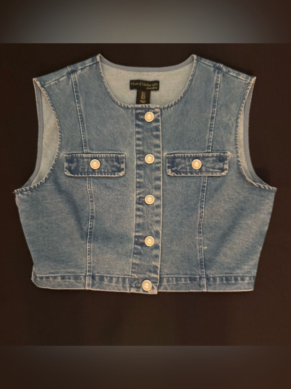 House of Harlow 1960 - Pearl-Button Denim Vest / 2